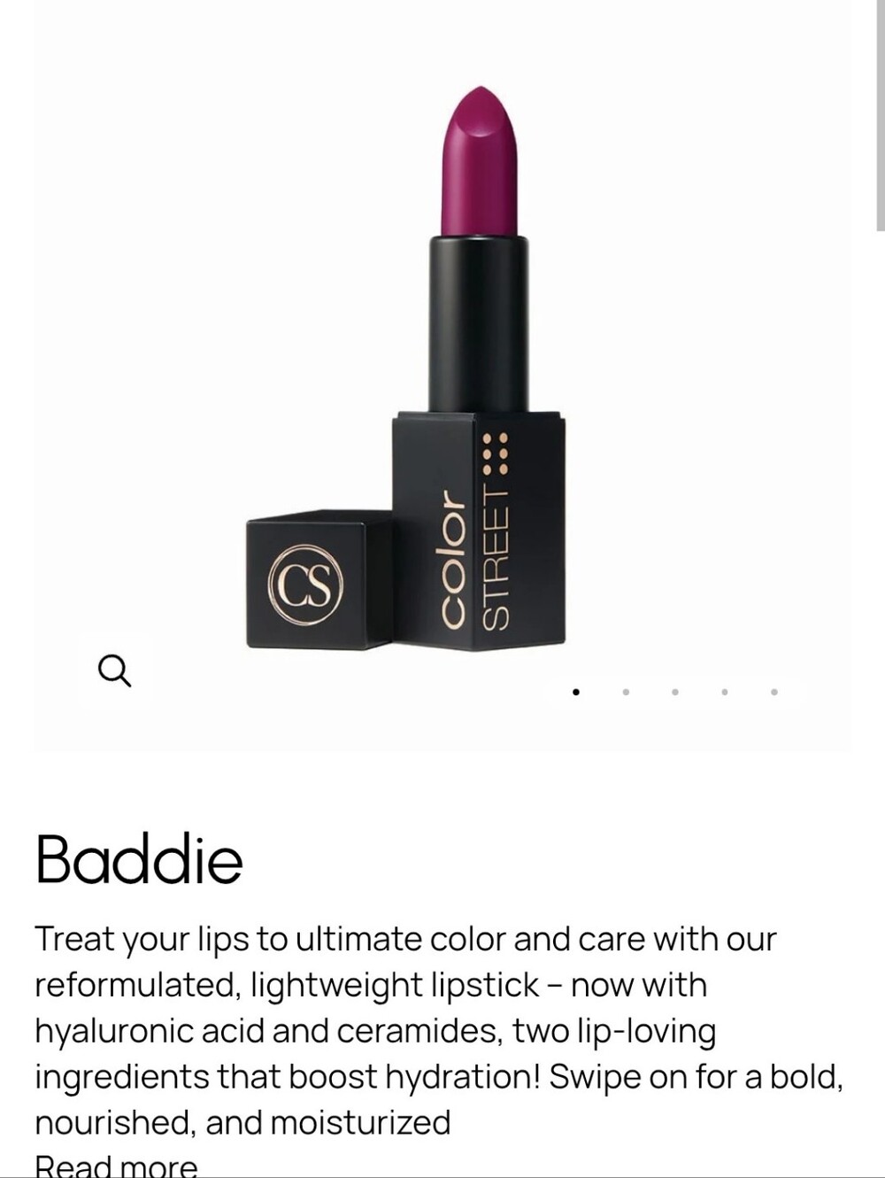 Color Street Baddie Lipstick (301) — Rich Berry Plum
